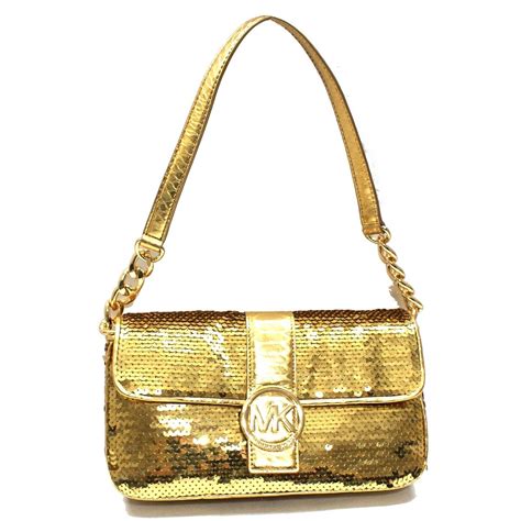 small gold handbag